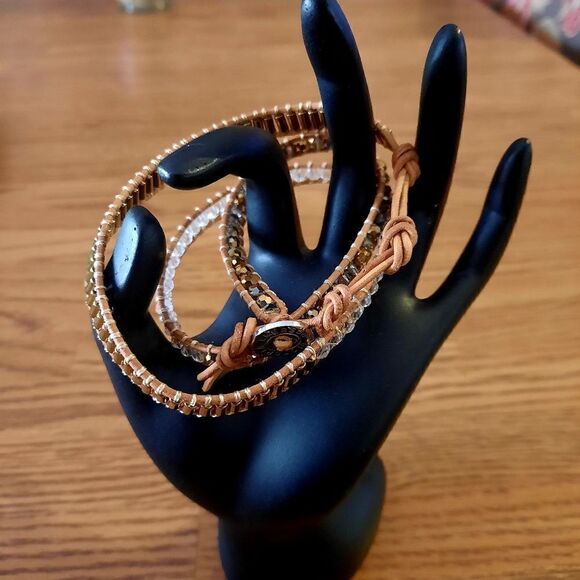 VICTORIA EMERSON Beaded Wrap Bracelet BOHEMIAN! - Picture 2 of 9